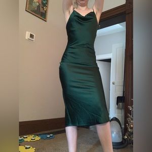 Emerald green dress